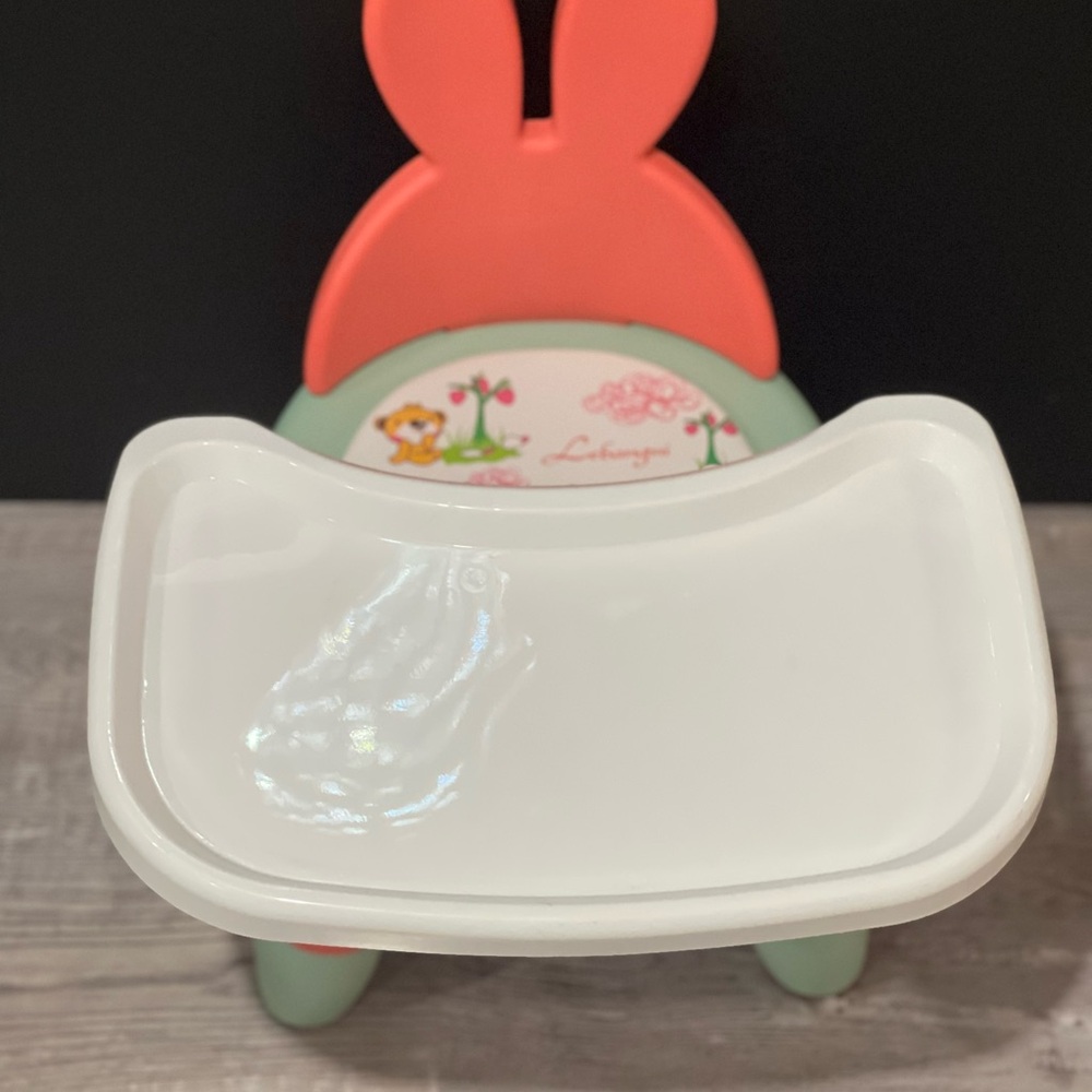 Pottery Barn Kids Bunny Chair - Coral and Mint - Picture 4 of 6